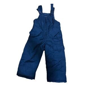 WEATHER TAMER Toddler Boy’s Black Snow Ski Overall Jumpsuit Size 2T